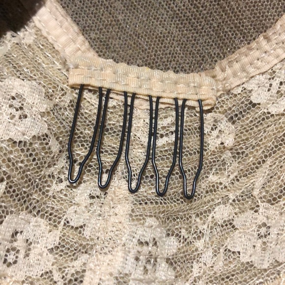 NWT 33” lace human hair Remy mix halo /dirty blonde blended straight long wig - Picture 10 of 15